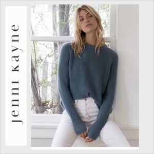 Jenni Kayne Cashmere Fisherman
Sweater Steel Blue